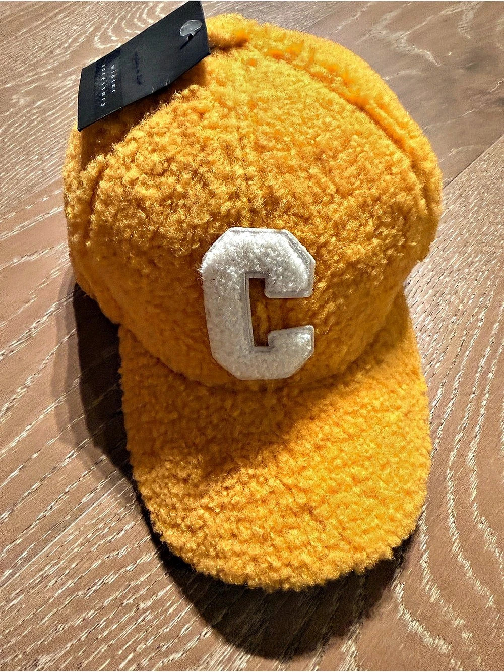 Dope Couture Orange Sherpa C Logo Hat NWT